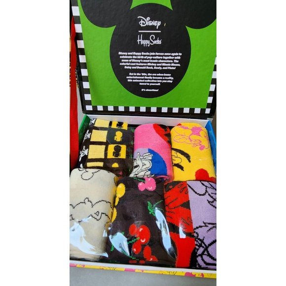 Men's Happy Socks Disney 6-Pack Gift Set Box - Size 8-12